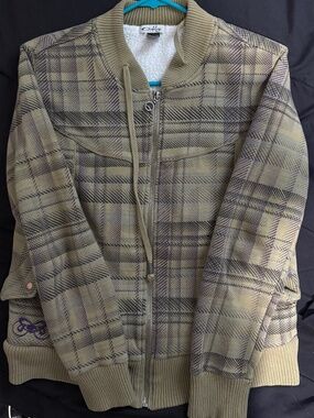 Y2K Oakley sweater/bomber style